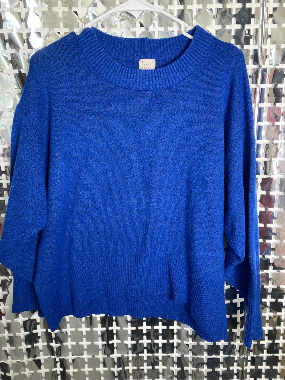a new day Bold Cobalt Crewneck Sweater